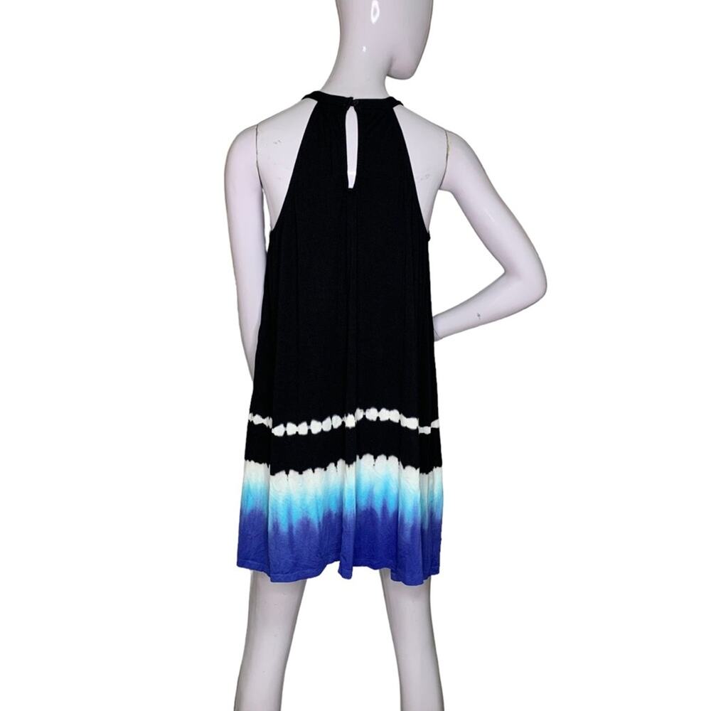 PL Movement Tie Dye Dress Halter Neck Ombre Black/Blue/White Size M - Picture 6 of 12
